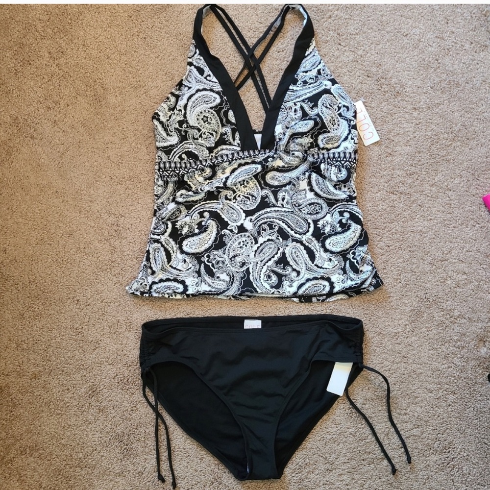 NWT Cole Of California Tankini Womens XL